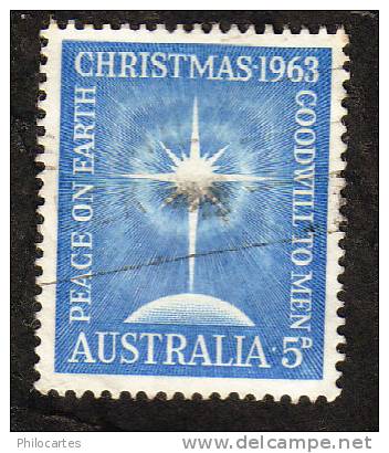 AUSTRALIE  1963  -  YT  305 - Christmas  Peace On The Earth   -  Oblitéré - Gebruikt