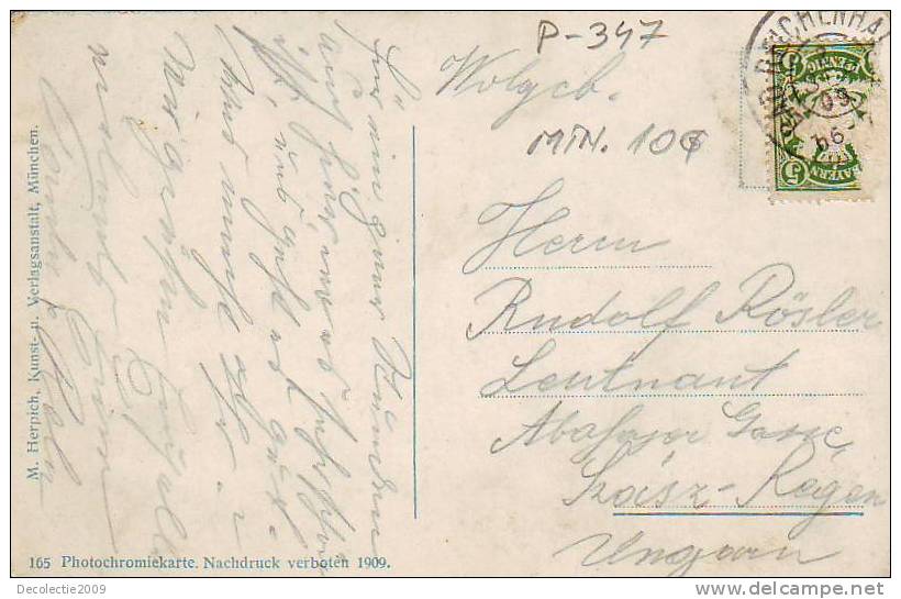 P347 Germany Bad Raichenhall Used 1910 Good Shape - Bad Reichenhall