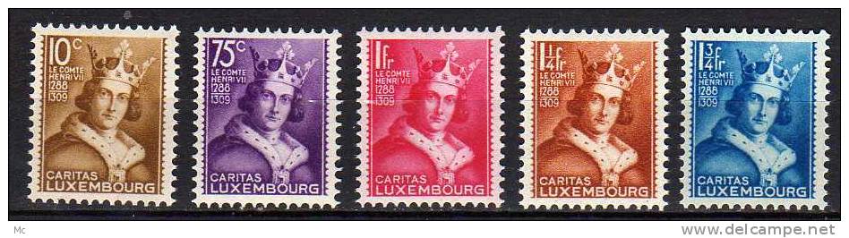 Luxembourg N° 244 / 248 Luxe ** - Ungebraucht