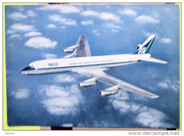 Cpsm AVION DC 8 UTA - 1946-....: Moderne