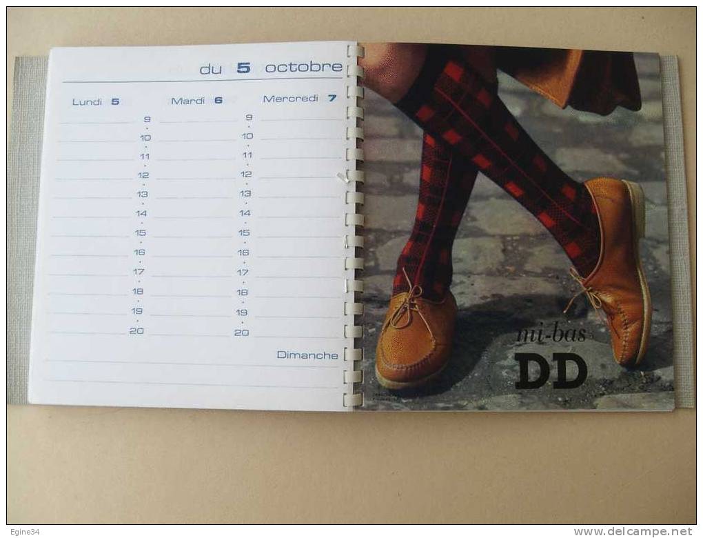 Agenda - Semainier  -  LES CHAUSSETTES   DD   - 1964  - Publicités Couleurs - Vues En Couleurs D'YVON - Terminkalender Leer