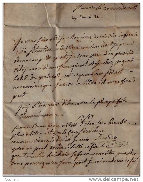 BELGIQUE : 1828:Précurseur:NAMUR Pour CHARLEROI.Oblit.Griffe Namur Noir. - 1815-1830 (Dutch Period)