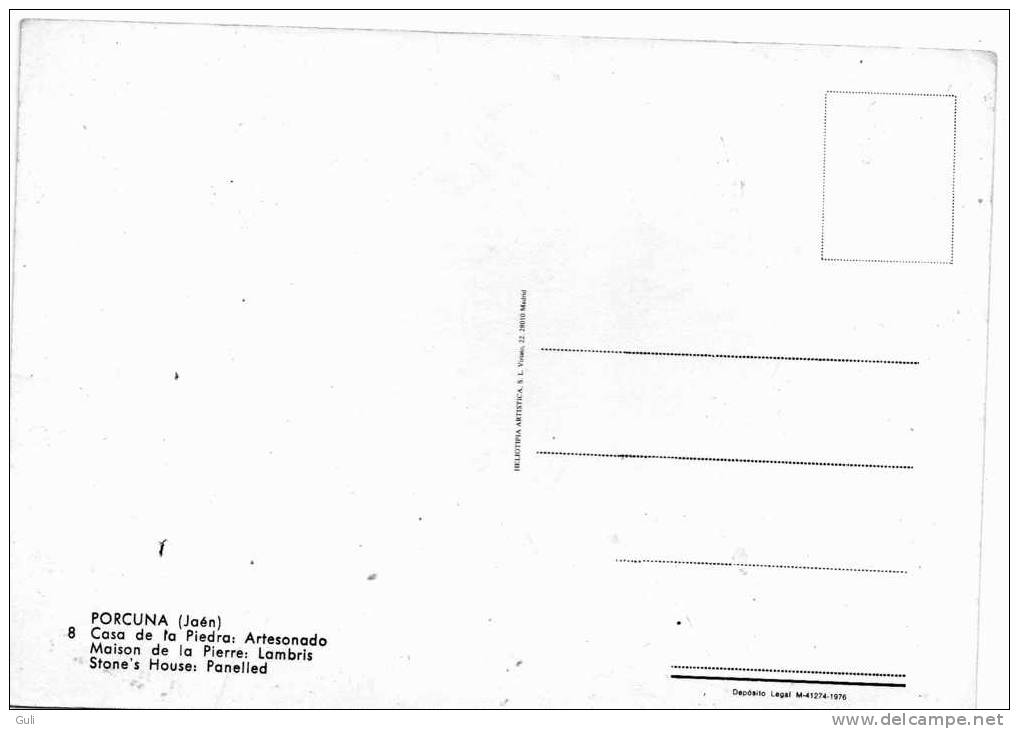 Espagne - PORCUNA  Jaén -Andalucia -Andalousie  - Maison De La Pierre : Lambris- Casa De La Piedra: Artesonado - Jaén