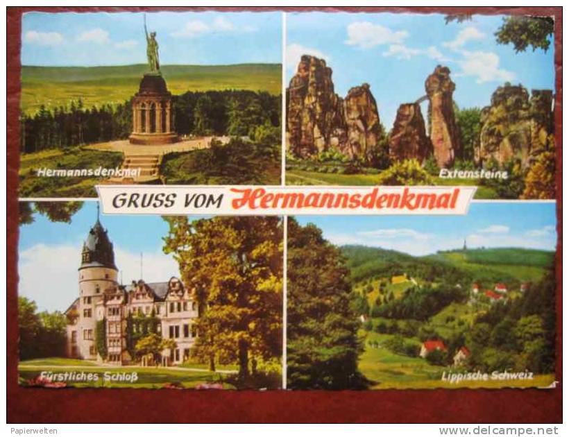 Detmold - Mehrbildkarte Hermannsdenkmal - Detmold
