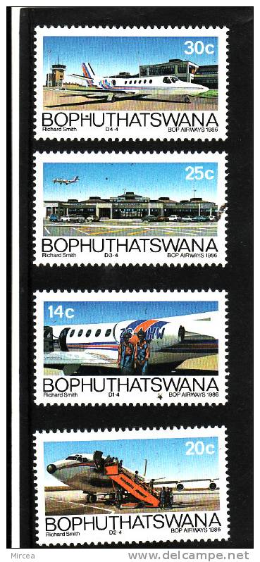 C301 - Bophutatswana, Michel 177/80 , 1986 , Neufs** - Bophuthatswana