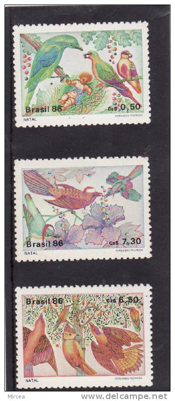 Bresil, Michel 2192/6 , 1986, Neufs** - Unused Stamps