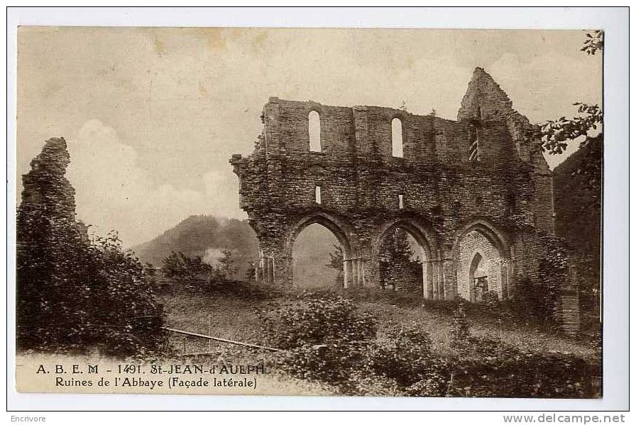 Cpa SAINT JEAN D AULPS Aulph Ruines De L'abbaye Façade Laterale - ABEM 1491 - Saint-Jean-d'Aulps