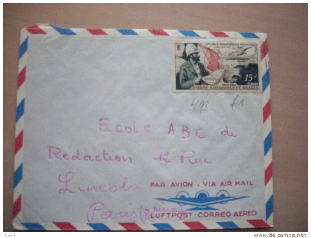 16/493   LETTRE   POUR PARIS1955 - Brieven En Documenten