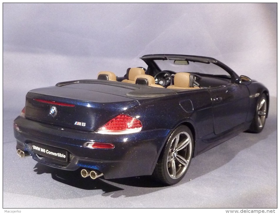 Kyosho 08704BL, BMW M6 Convertible 1:18 - Kyosho