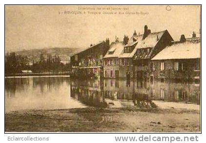 BESANCON... Inondations 20-21 Janvier 1910 Rue Glères-St Esprtit - Besancon