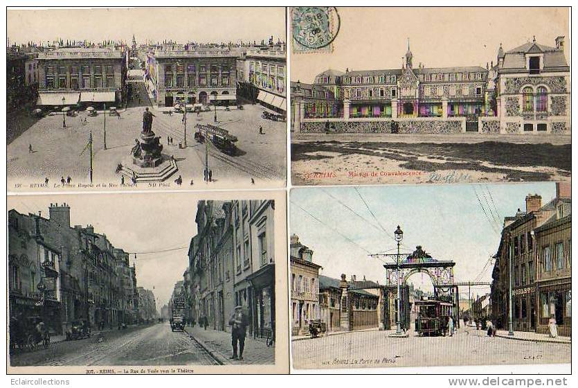 Reims        51         1 Lot De  4 Cartes   (voir Scan) - Reims