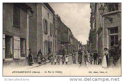 Ay En Champagne      51      .La Rue De Chalons - Ay En Champagne