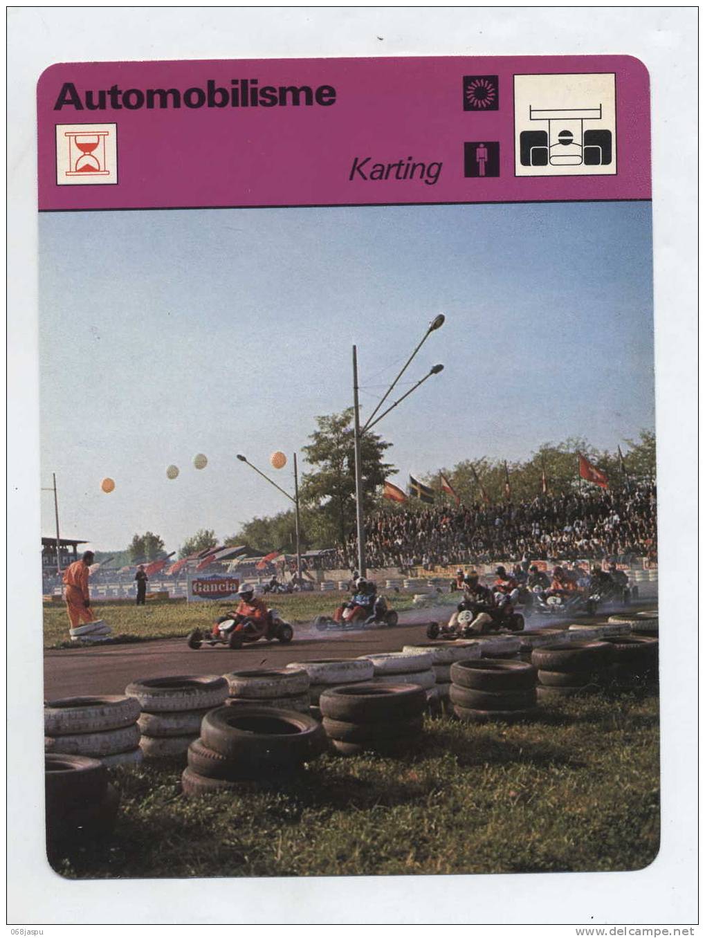 Fiche Automobilisme Karting - Car Racing - F1
