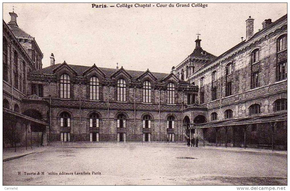 PARIS COLLEGE CHAPTAL COUR GRNAD COLLEGE - Enseignement, Ecoles Et Universités