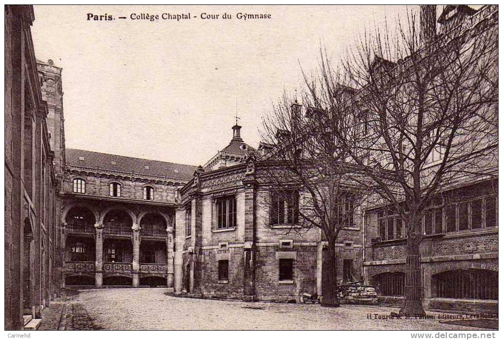 PARIS COLLEGE CHAPTAL COUR DU GYMNASE - Enseignement, Ecoles Et Universités