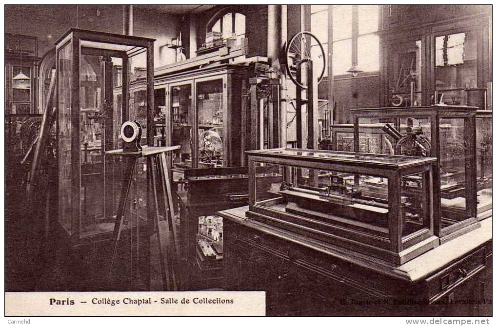 PARIS COLLEGE CHAPTAL SALLE DE COLLECTIONS - Enseignement, Ecoles Et Universités