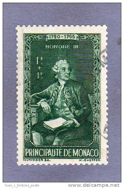 MONACO TIMBRE N° 242 OBLITERE PRINCES ET PRINCESSES HONORE III - Used Stamps