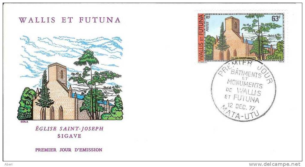 FDC 682  WALLIS Et FUTUNA - N° 206  EGLISE SAINT-JOSEPH - FDC