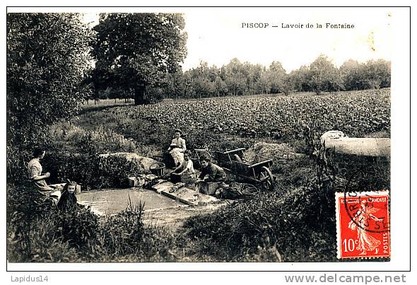 P 516* /CPA     PISCOP   (95)  LAVOIR DE LA FONTAINE - Pontcelles
