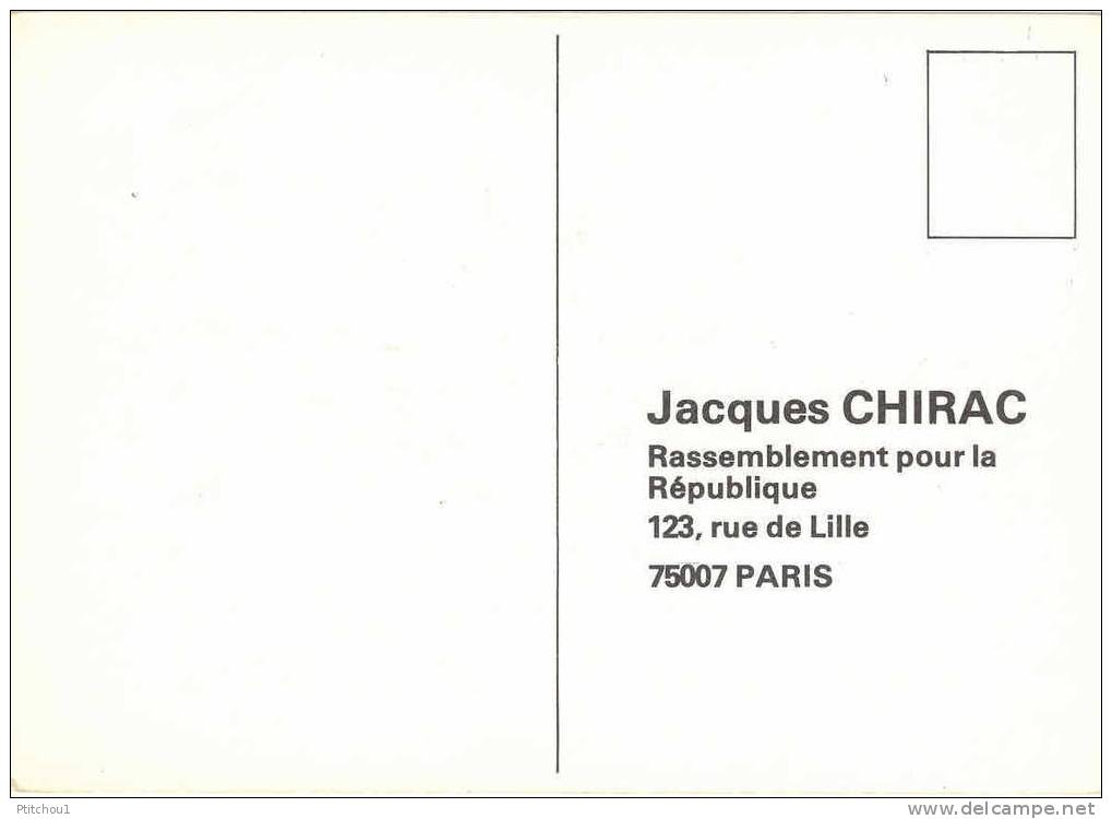 Rassemblement Pour La République RPR  Jacques CHIRAC Années  80 - Partiti Politici & Elezioni