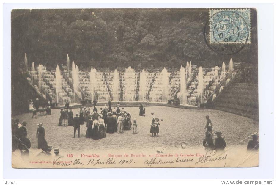 -78- VERSAILLES-1904- Bosquet Des Rocailles,un Dimanche De Grandes Eaux - Versailles