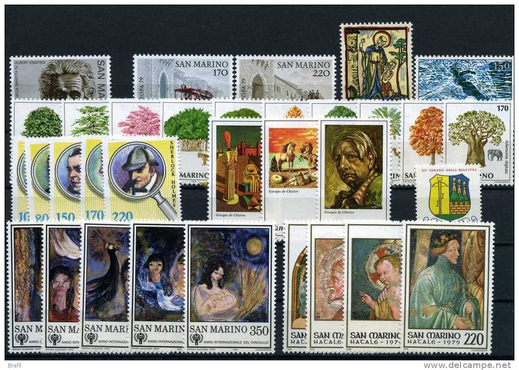 1979 San Marino Annata Completa Nuova 29 V. - Unused Stamps