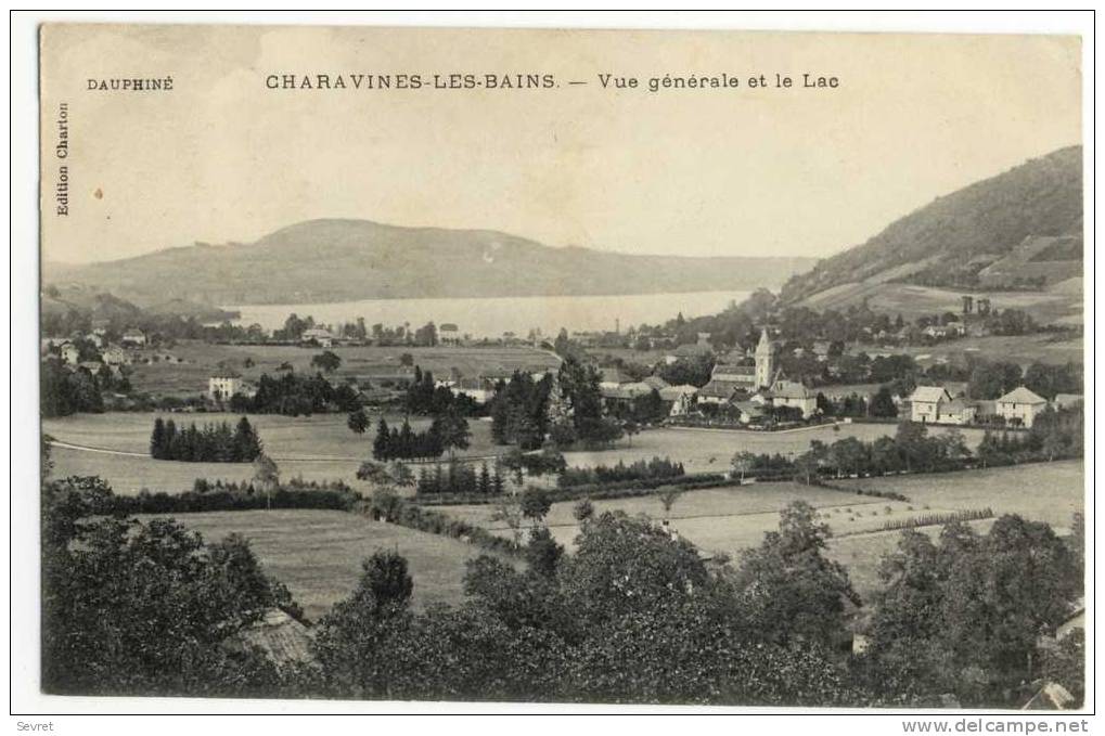 CHARAVINES LES BAINS. - Vue Générale Et Le Lac - Charavines