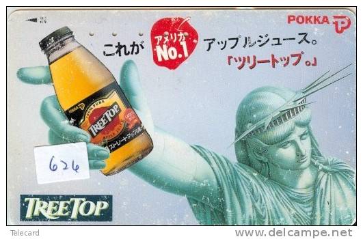 Japan Phonecard  * LIBERTY STATUE  (626)  * New York USA * Telefonkarte Japan - Landschappen