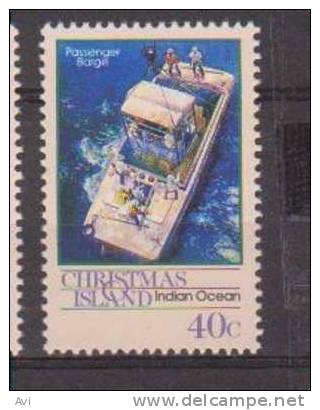 Christmas Islands. 1990. 40c .Passenger Boat.  UMM - Christmas Island