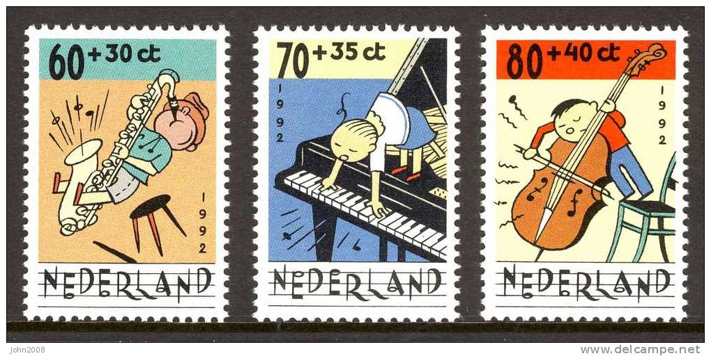 Niederlande / Netherlands 1992 : Mi 1451 I A/1453 I A *** - Kinderbriefmarken / Child Stamps - Ungebraucht