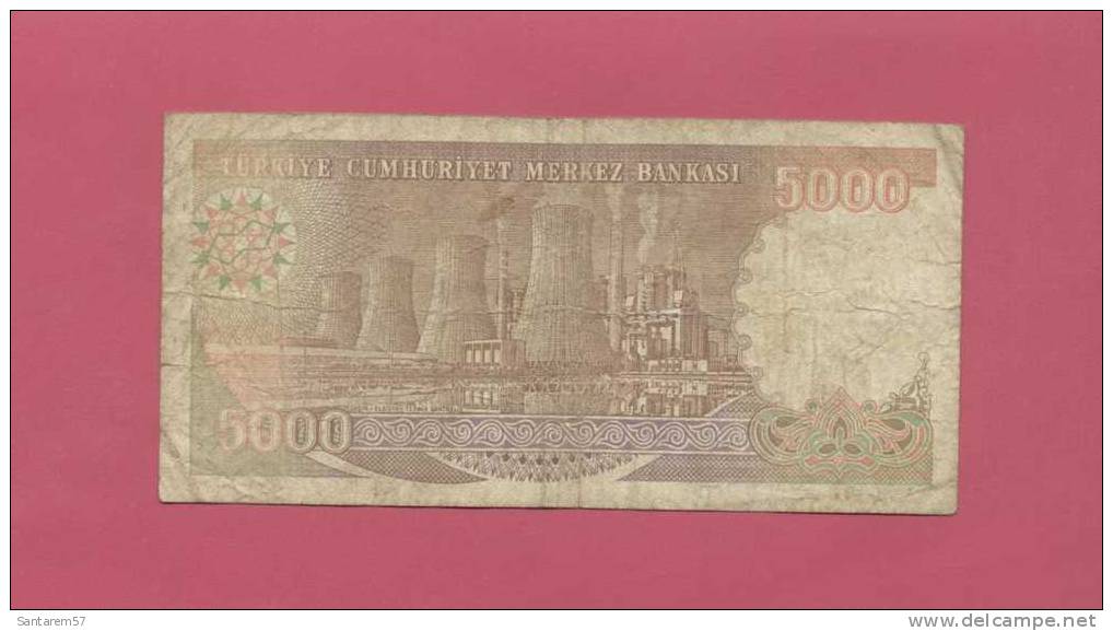 Billet De Banque Nota Banknote Bill 5000 BES BIN TURK LIRASI TURQUIE 1970 - Turkije