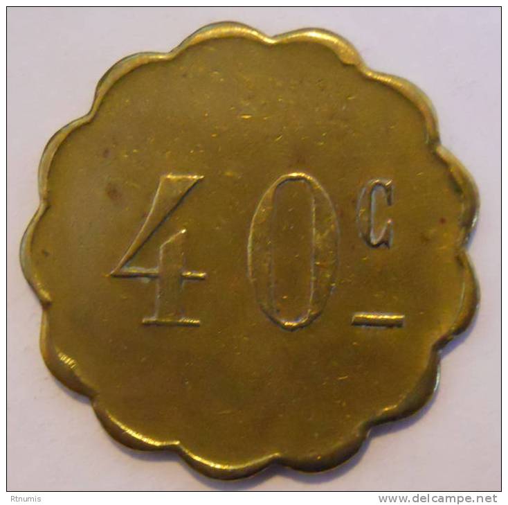 Lyon 69 Berrier-millet Restaurant 40 Centimes Elie B.95.1 - Monetary / Of Necessity