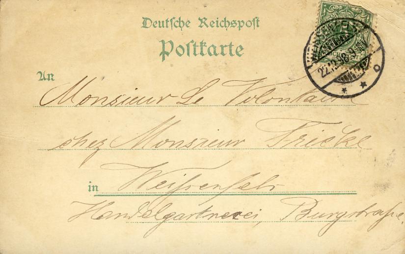 Allemagne - Gruss Aus Weissenfels - Cachets Postaux 1898 - Weissenfels