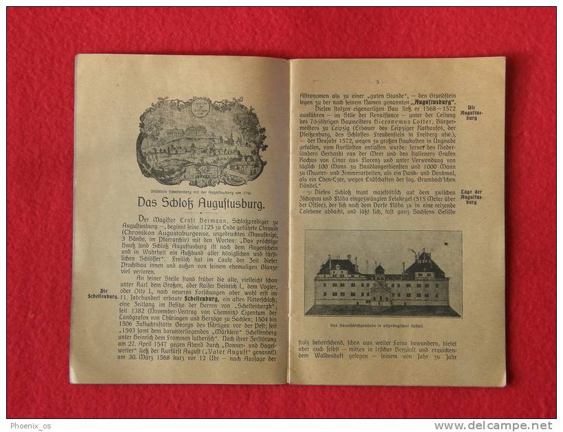 AUGUSTUSBURG DEUTSCHLAND - Schlos Und Stadt, 1920. - Sajonía