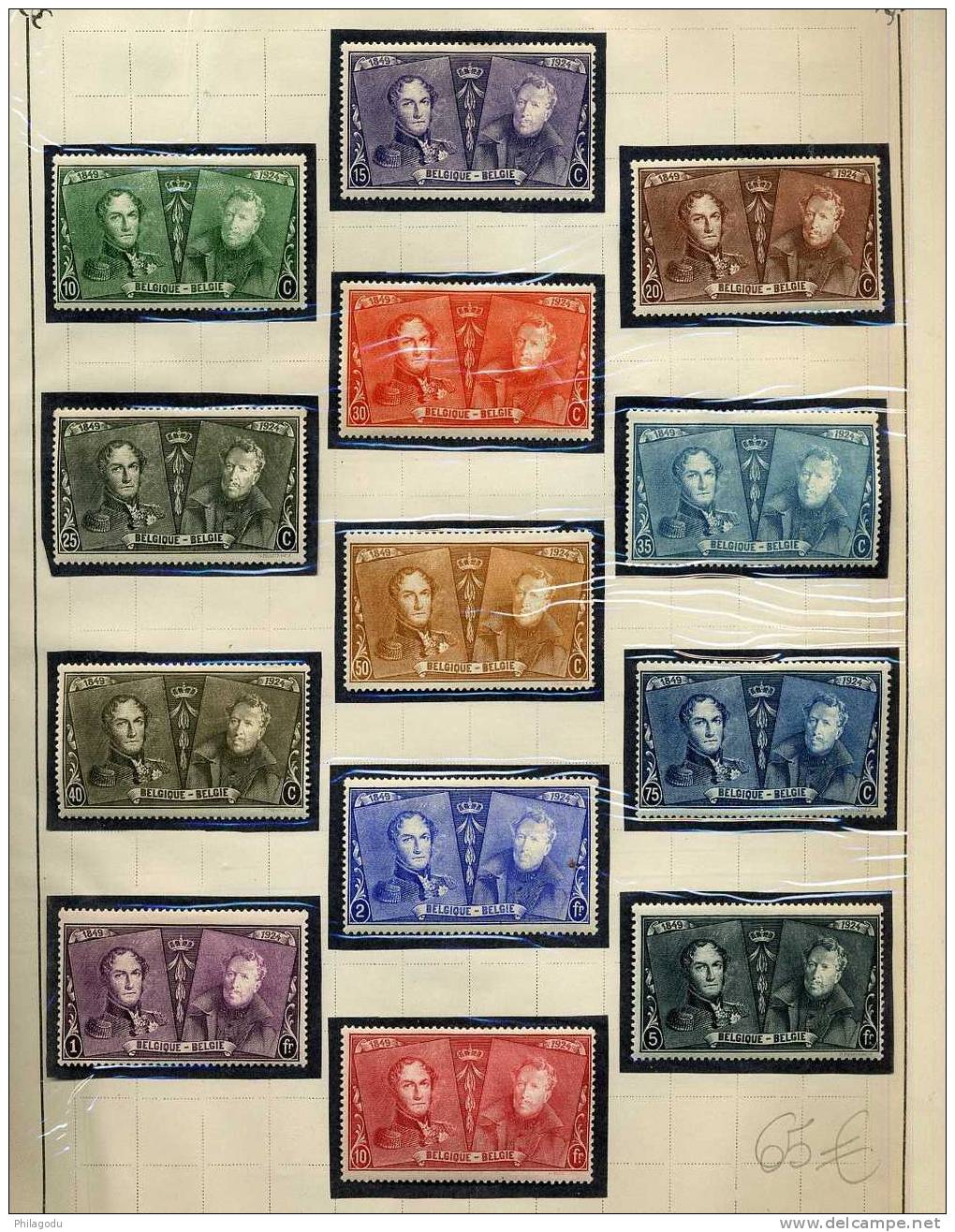 Roi Albert Ier  Collection 1911-1934   Généralement Belle Qualité Charnière Cote  862 € - Sammlungen