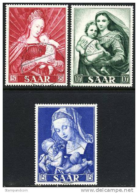 Saar #250-52 Used Set From 1954 - Usados