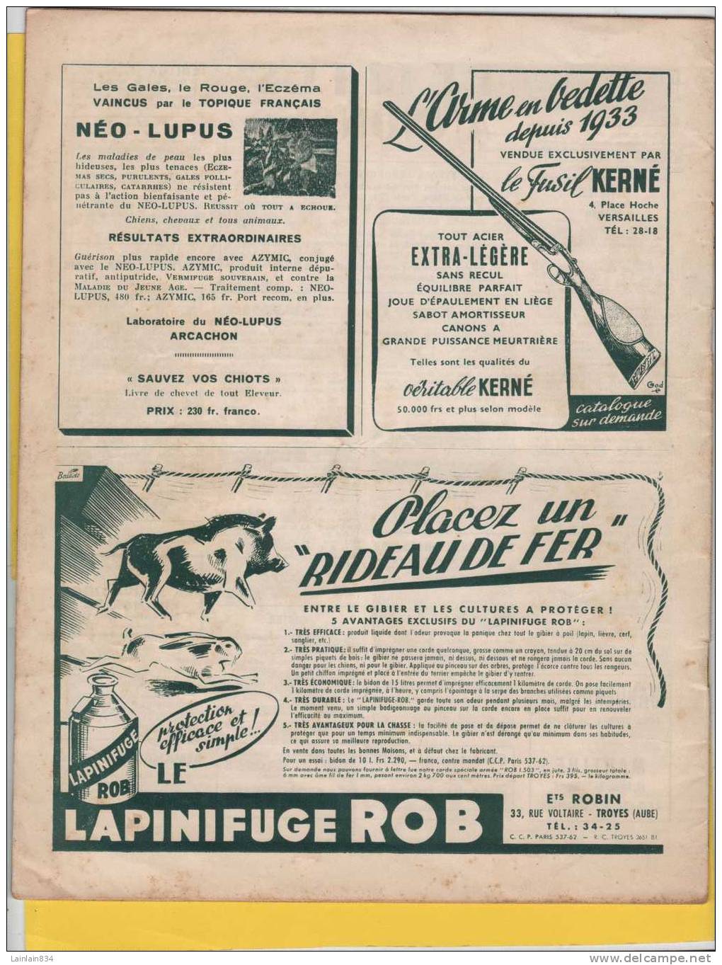 - Magazine - La Chasse Française -  N° 56 -  Février 1951, Très Bon état, Pas De Déchirure, Voir Sommaire. - Chasse & Pêche