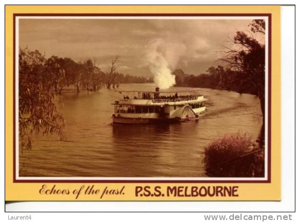 (278) 1 X Ship - Bateau - Australia - Australie - Murray River PSS Melbourne - Houseboats