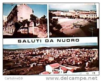 NUORO VEDUTE E PIAZZA CON AUTOBUS   VB1972 CG1057 - Nuoro