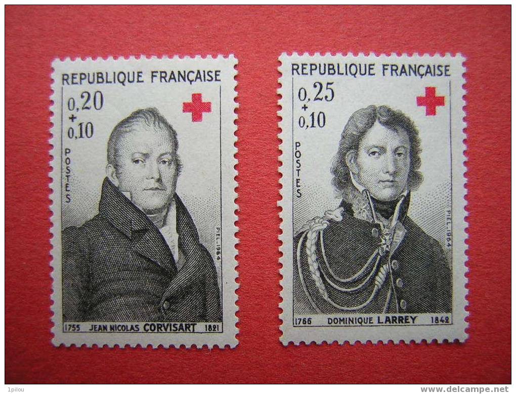 FRANCE : N° 1433/1434 NEUFS**  CORVISART ET LARREY. - Red Cross