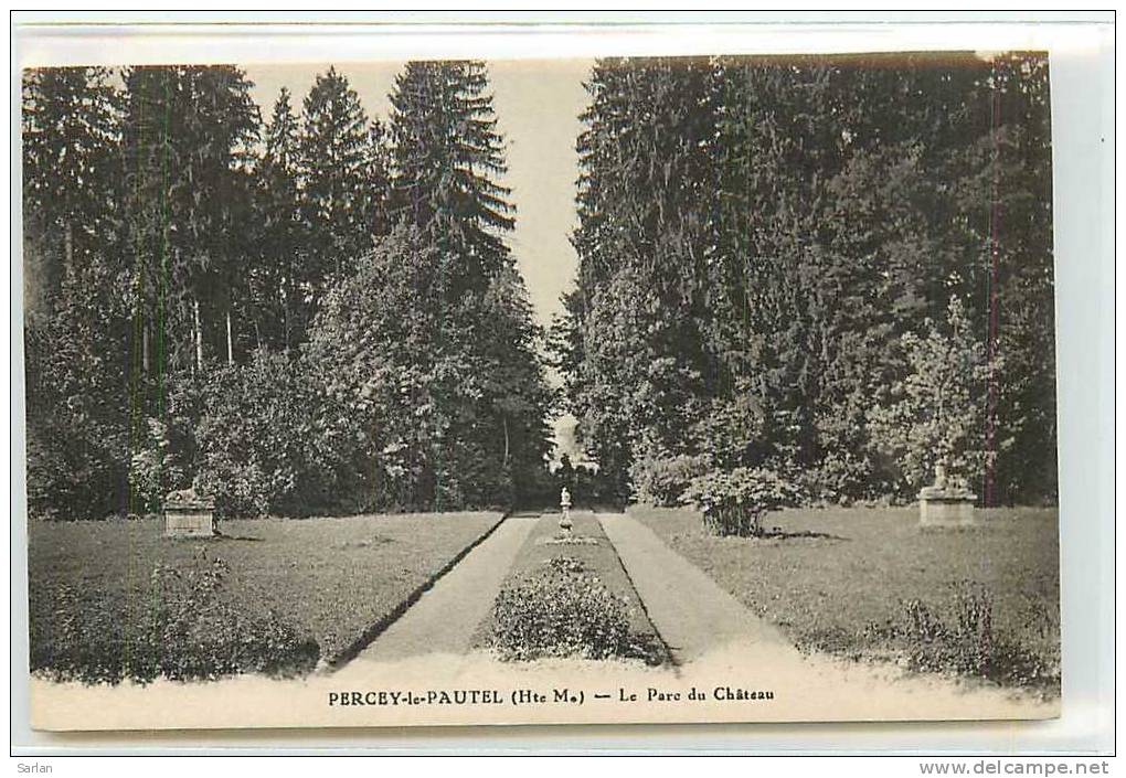 52 , Haute Marne , Ref 205 , PERCEY LE PAUTEL , Le Parc Du Chateau - Le Vallinot Longeau Percey