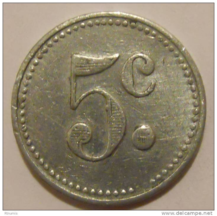 Sannois 95 Union Du Commerce Et De L'industrie 5 Centimes 1920 Elie 10.1 - Notgeld