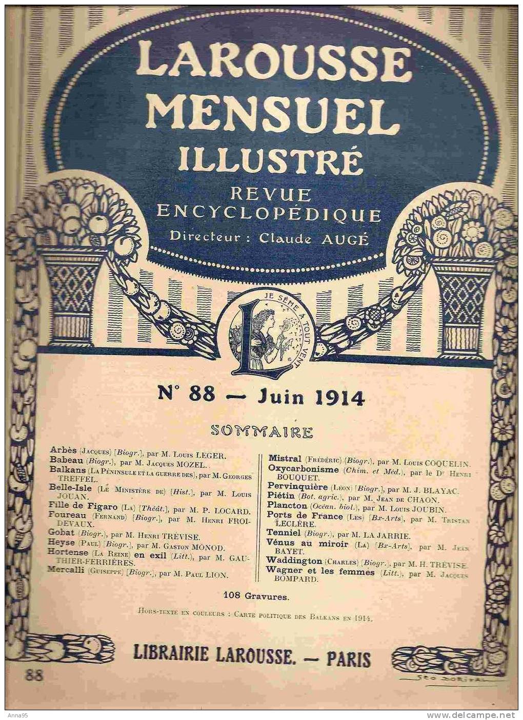 27 LAROUSSE MENSUELS ILLUSTRES N° 88 A 114   JUIN 1914 A  AOUT 1916 LA GUERRE DE 1916 - Encyclopédies
