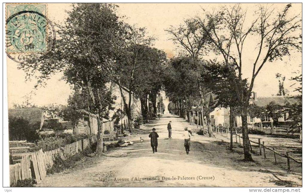 CPA - 23 - DUN-LE-PALLETEAU - Avenue D' Aigurande - 371 - Dun Le Palestel