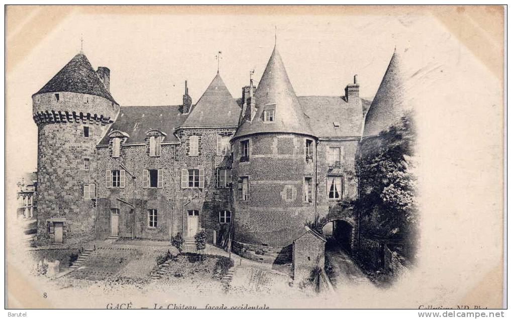 GACE - Le Château, Façade Occidentale - - Gace