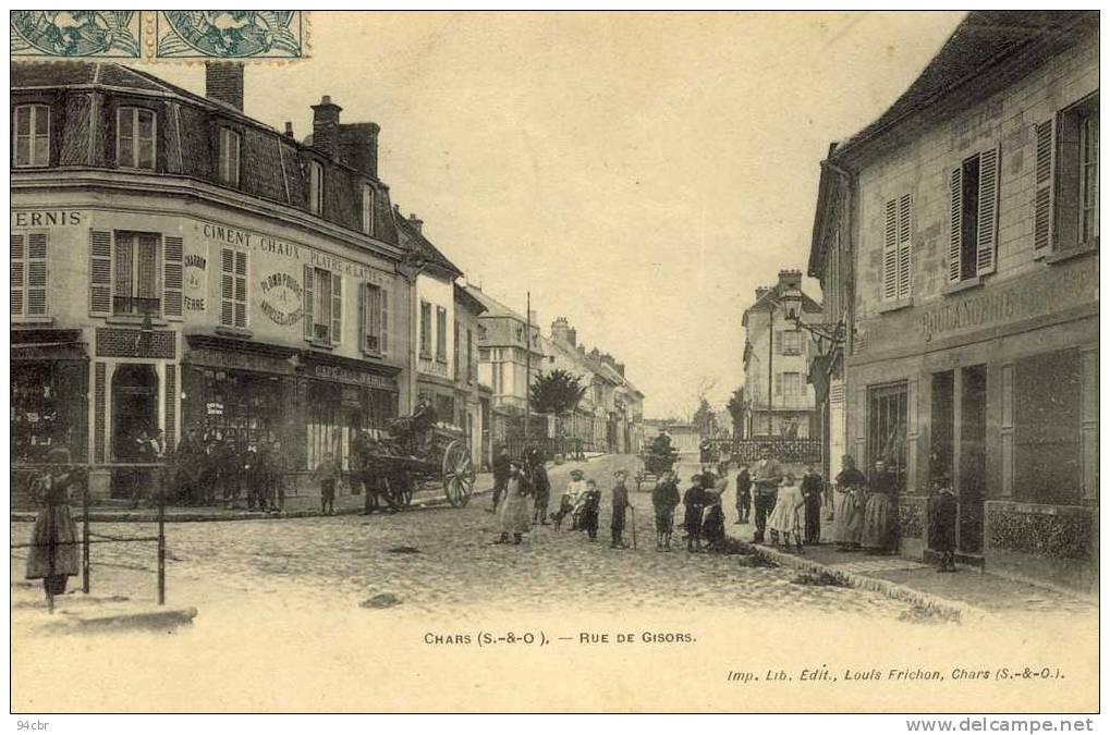 CPA (95)   CHARS     Rue De Gisors - Chars