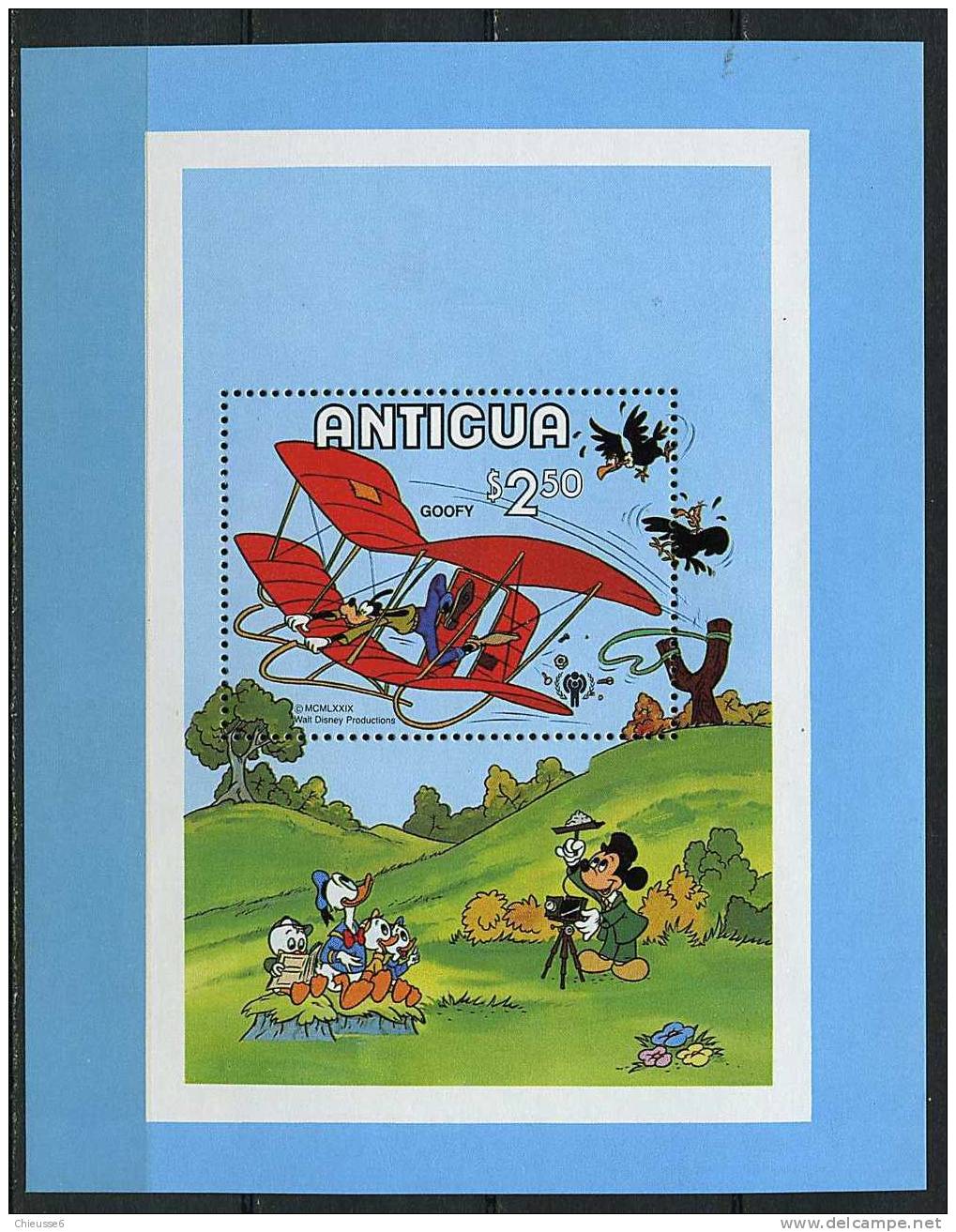 Antigua ** Bloc N° 47 - Année Internationale De L'enfant (Goofy) - Antigua And Barbuda (1981-...)