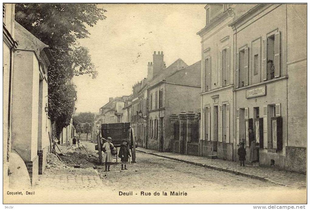 CPA (95)    DEUIL   Rue De La Mairie - Deuil La Barre