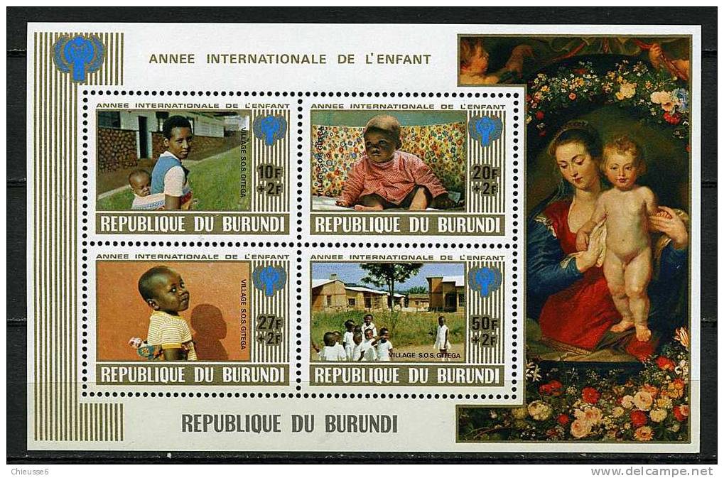 Burundi ** Blocs N° 106A - Année Internationale De L'enfant - Unused Stamps