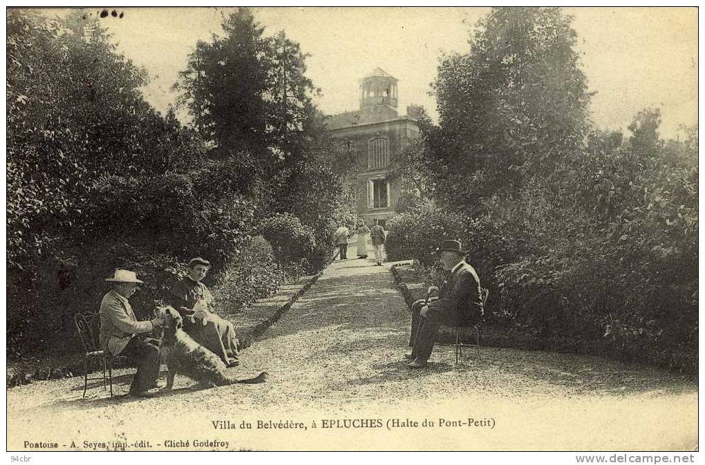 CPA    (95)       EPLUCHES Villa Du Belvedere - Saint-Ouen-l'Aumône